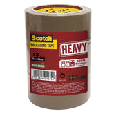 Scotch Packaging Tape Heavy Brown 50mm x 66m (Pack 3) 7100303336